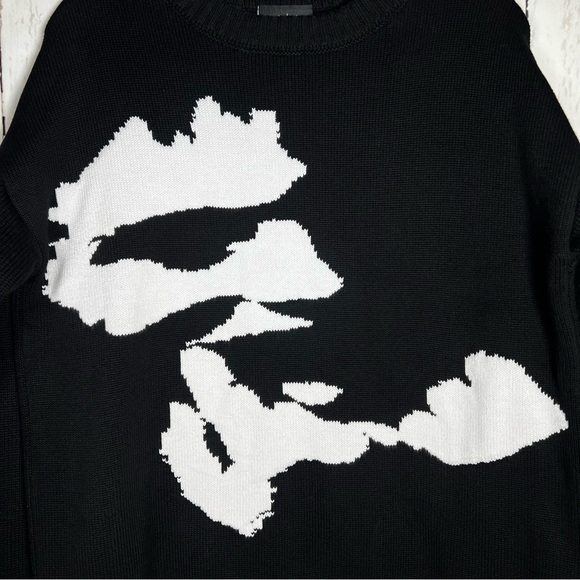Strxngers Heavy Punk Graphic Crewneck Pullover Knit Sweater HTF RARE Size Small - Picture 4 of 10